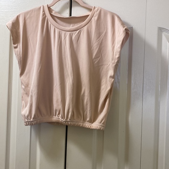 Camel Casual Solid Split Joint O Neck Sleeveless Two Piece - Picture 3 of 3